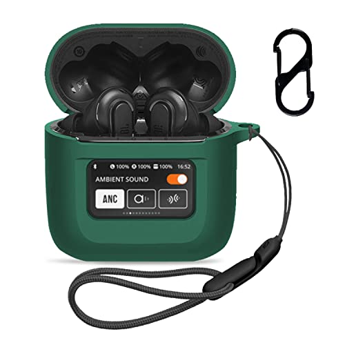 JBL TOUR PRO 2 �p �P�[�X �J�o�[ �yNOUKAJU�z���C�����X �C���[�z�� �V���R�� �ی�P�[�X �i�J���r�i�t��+�X�g���b�v�t�� �j �X�g���b�v�t�� �����h�~ �L�Y�h�~ �ϏՌ� �����[�d�\ �h�� �h�o (�O���[��)