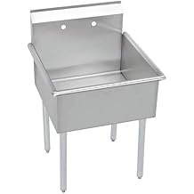 Elkay B1C18X18X Budget 21" Single Basin Stainless Steel Utility Sink for Free Standing Installations - Stainless Steel
