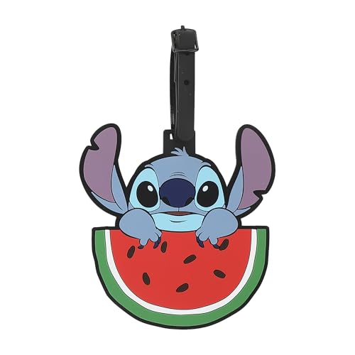 Disney Stitch Tropical Snacks & Sips 2-Pack Luggage Tag Set4
