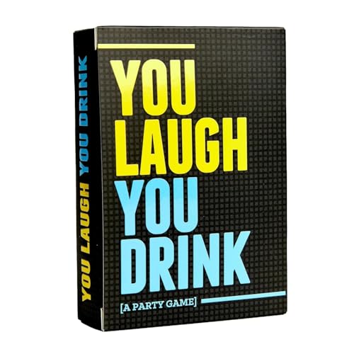 Image of Family Card & Board Games for Adults and Kids, Fun Strategy & Party for All Ages, Multi-Players, Perfect for Game Nights, Travel & Home Entertainment (You Laugh You Drink)