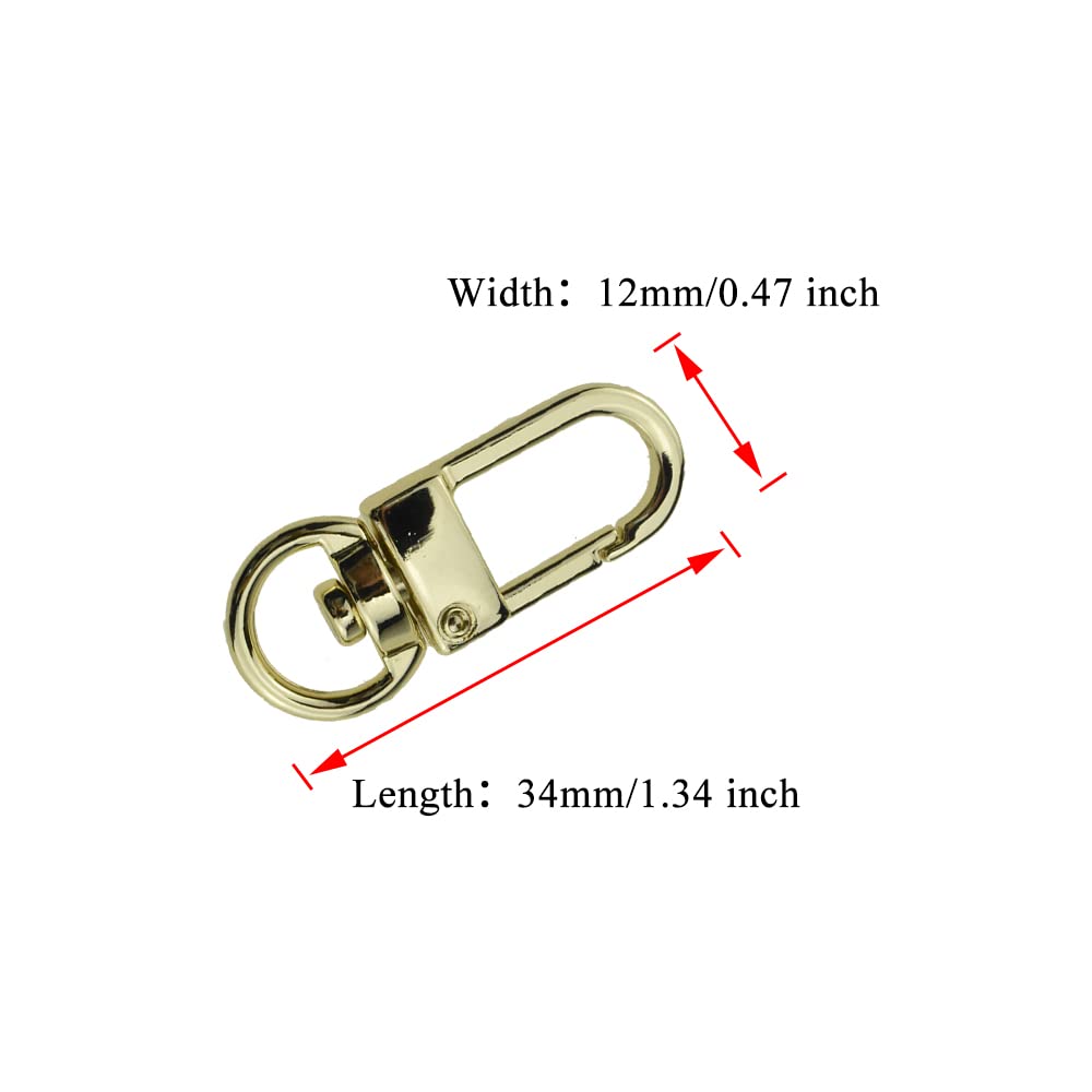 Amazon.com: Hahiyo 34mm Length Swivel Lobster Clasp One Handed