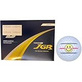 【ハピラキ_ゴルフライン】 ブリヂストン TOUR B JGR 2025年 モデル ３本ライン入り (白１ダース_ニコちゃん)