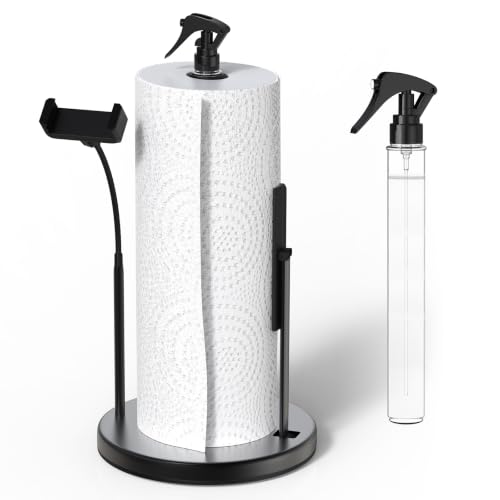 Countertop Paper Towel Holder with a Spray Bottle