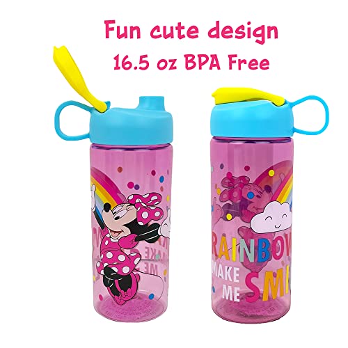 Disney Minnie Mouse Lunch Box And Water Bottle Bundle 2 Pc. Set, Soft Insulated Lunch Bag With Bpa Free Water Bottle For Kids #TOP4