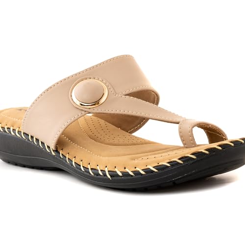 Image of Khadim's 5942756 Lightweight Durable Extra Soft Trendy Premium Stylish Casual Slip-On Heels For Women
