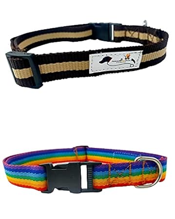 Forever99 Pet Shop Nylon Dog Adjustable Collar Neck Belt for Large Dogs Multi Color to fit All Adjustable