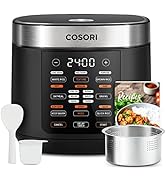 COSORI Rice Cooker Maker 18 Functions, Stainless Steel Steamer, Warmer, Slow Cooker, Sauté, Timer...