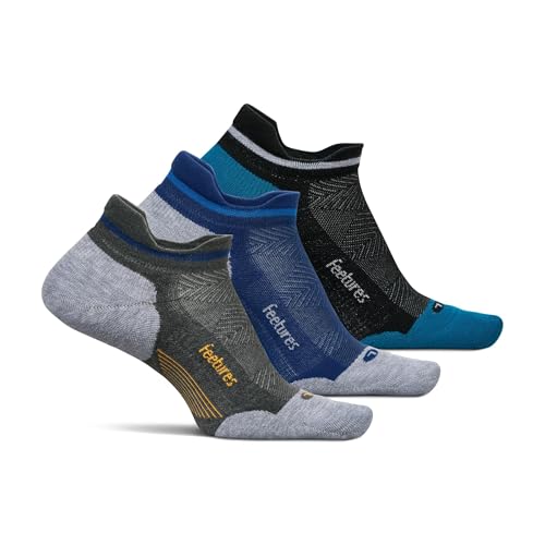 Image of Feetures Elite Max Cushion No Show Tab - Running Socks for Men & Women, Athletic Compression Socks, Moisture Wicking