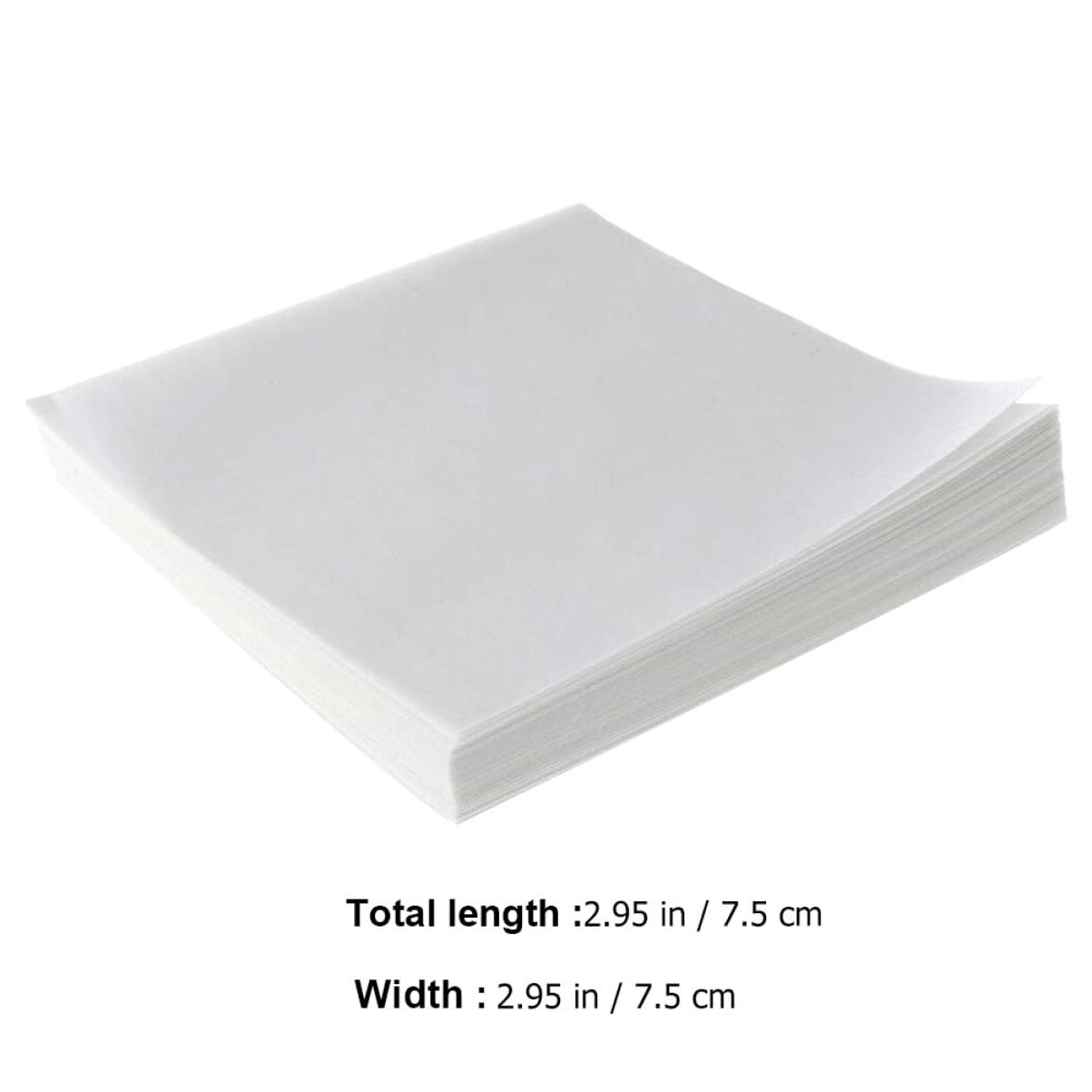 HEALEEP Dust- Weighing Paper Sheets Square Paper for Laboratory 500 Sheets Bulk Pack