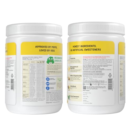 Image of Little Joys Nutrimix Protein Powder for Teenage Boys & Girls (13-18 years) | 12g Protein | No Added Sugar | Ragi, Bajra, Jowar, Almonds & Walnuts | For Energy, Immunity & Brain Health | Vanilla, 350g