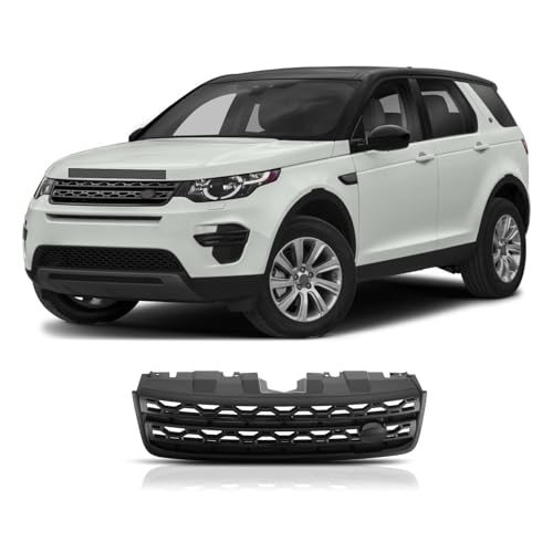 BUFEETERS Front Bumper Grille Cover Trim Black Fit For 2015 2016 2017 2018 2019 Land Rover Discovery Sport