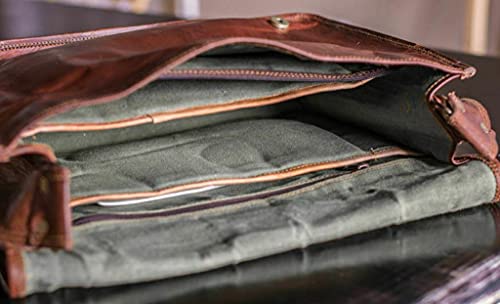 Cuero FULLFLAP11 11 Inch Small Handmade Crossbody Shoulder Genuine Leather Ipad/Tablet Vintage Messenger Bag thumb #5