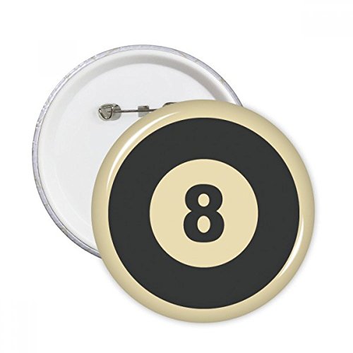Pins Billard Sport géométrie simple bouton rond résout le manque d'originalité des vêtements