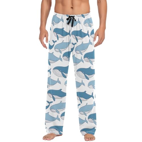 Pantalon de pyjama baleines homme S cordon