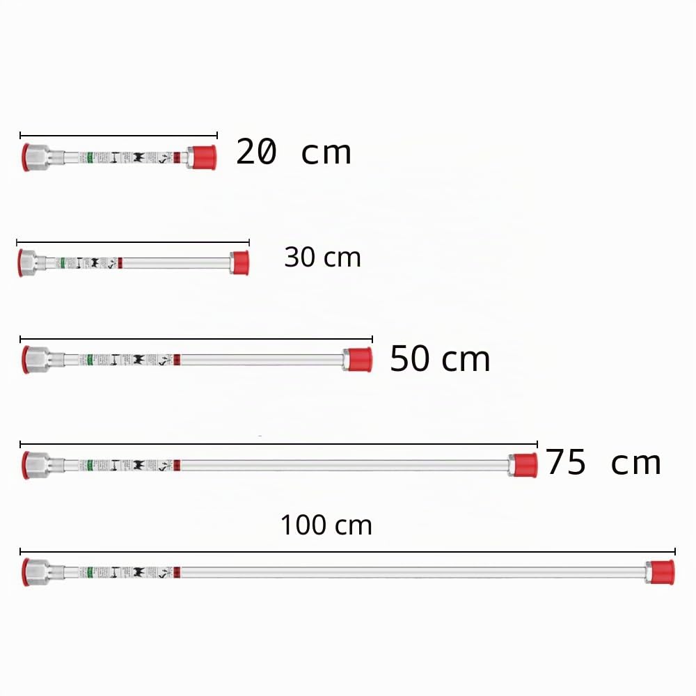 Airless - Pistola para pistola de extensión para pulverizador Airless boquilla de pintura, 5 unidades, 20 cm, 30 cm, 50 cm, 75 cm, 100 cm