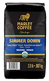 Marley Coffee, Organic Ground Coffee, Simmer Down Decaffeinated, 2 Pound