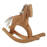 Adapté à tous : la taille et la conception en bois de ce cheval à bascule pour bébé rendent ce jouet à bascule idéal pour les chambres d'enfants, les salles de jeux ou comme décoration sur le thème du cheval sur un bureau