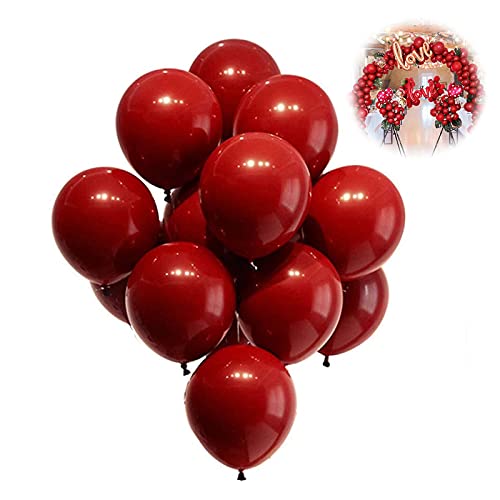 Rojo Globo Redondo Globo Látex Natural Globos De LáTex Rojo Globos De Helio De LáTex Rojo para Bodas DecoracióN ConfesióN Fiesta Decoración de La Boda 10 Pulgadas Una Sola Capa 100 Piezas Cover