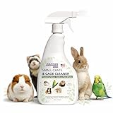 Atlantic Rush Small Animal Cage Cleaner Spray- 24oz Bottle Cage and Crate Cleaner for Guinea Pig, Hamster, Rabbit, Ferret, & Birds- Cage Cleaning Supplies Odor Eliminator