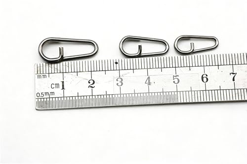 150 piezas anillos divididos ovalados acero inoxidable pesca miniatura 2