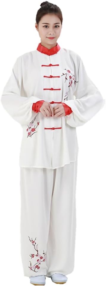 Hand Embroidery Unisex Tai Chi Uniform Cotton Chinese Kung Fu Wear Martial Arts Suit for Men and Women