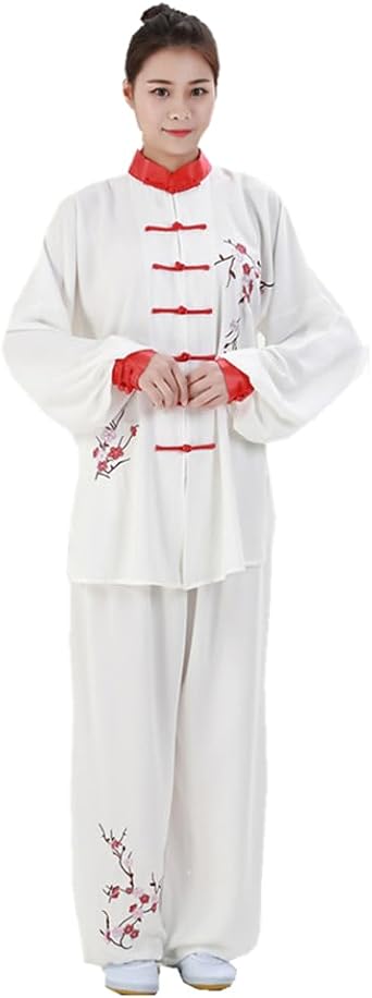 Hand Embroidery Unisex Tai Chi Uniform Cotton Chinese Kung Fu Wear Martial Arts Suit for Men and Women