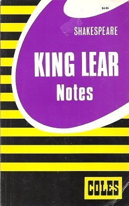 King Lear: Notes (Coles Notes) 0774032073 Book Cover
