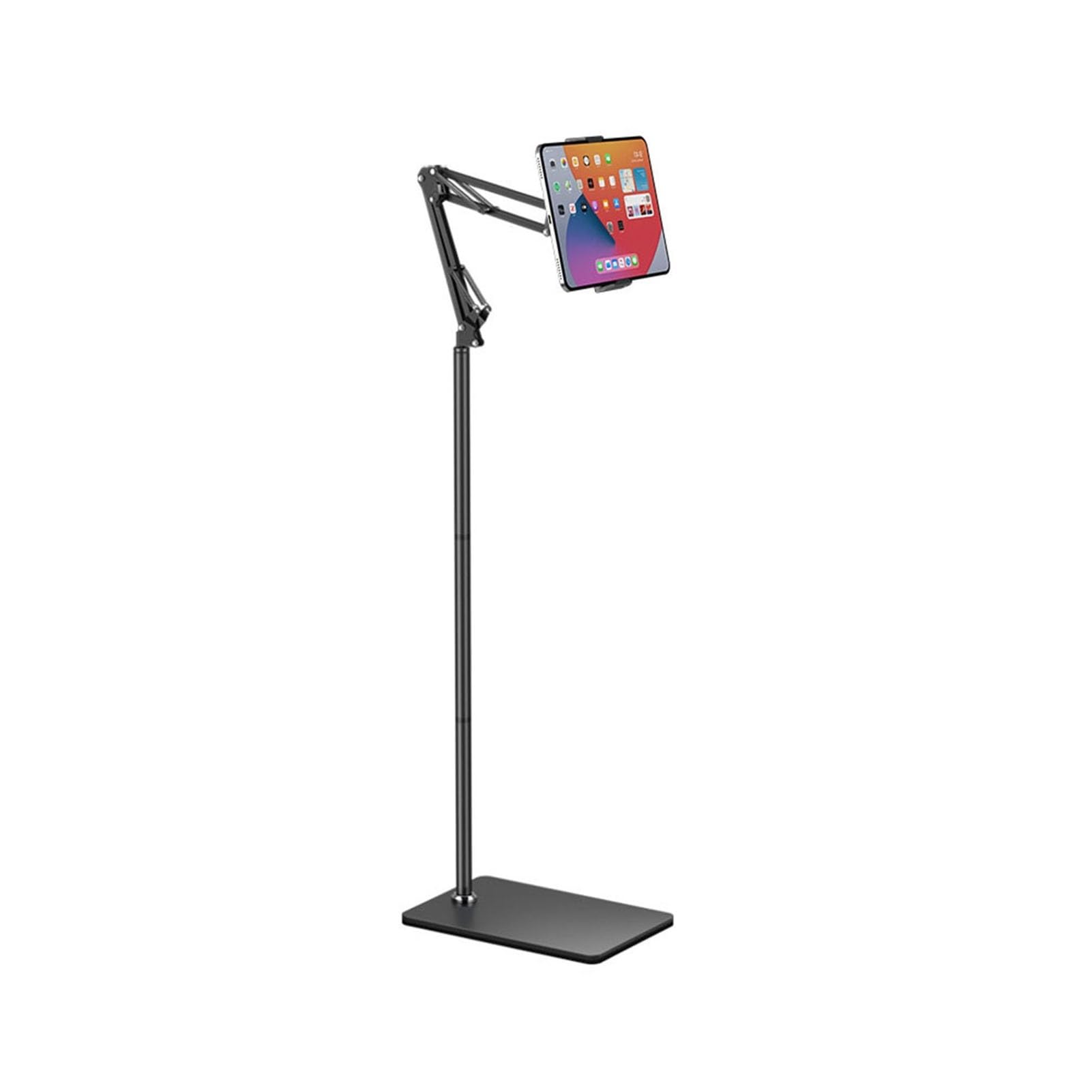 Tablet Bodenständer, Verstellbarer Universeller 360 Grad Drehbarer Tablet-Halter Aus Metall, Geeignet Für Wohnzimmer, Schlafzimmer, Universal Clip Für Mobiltelefone Und Tablets: 15–22cm ( Size : 30*20