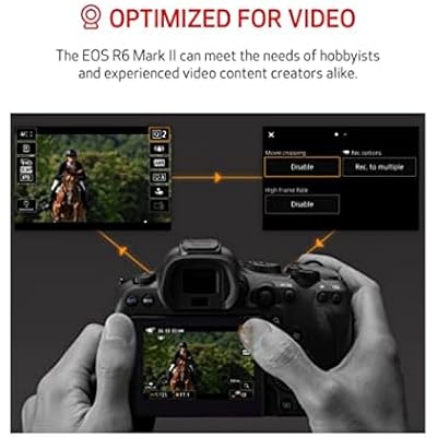 Canon EOS R6 Mark II Mirrorless Camera RF24-105mm F4-7.1 is STM Lens Kit, Full-Frame Hybrid Camera, 24.2 Megapixel CMOS Sensor, Photo and Video Capabilities, Black