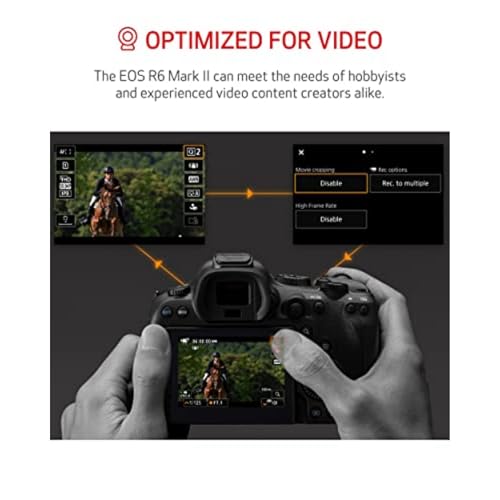 Canon EOS R6 Mark II Mirrorless Camera RF24-105mm F4-7.1 is STM Lens Kit, Full-Frame Hybrid Camera, 24.2 Megapixel CMOS Sensor, Photo and Video Capabilities, Black
