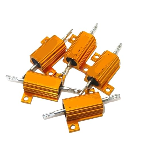 Résistance bobinée aluminium 10W 1.2R de précision pour circuits électroniques (Lot de 5)