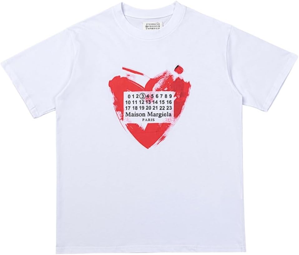 【^メ`ゾン:マルジェラ^】tシャツ メンズ 半袖 MM6 綿 クルーネック 夏服 薄手 通気性 カジュアル シンプル ゆったり 普段着 トップス 柔らかい肌触り [並行輸入品]