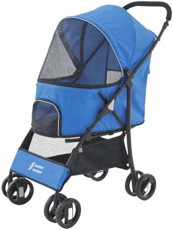 Sunny Sonny Faltbarer Jogger Haustier-Kinderwagen, Blau