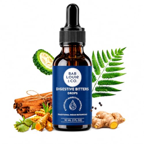 Image of Bablouie Botanicals Digestive Bitter Drops | Supports Everyday Digestion & Post-Meal Comfort | Bitter Root & Indian Spice Extract | Non-Alcoholic | 30 ml (20-40 Day Supply)