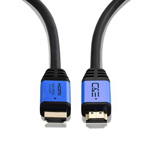 Image of C & E 25ft(7.6M) High Speed Ultra 4K HDMI Cable with Ethernet Blue (25 Feet /7.6 Meters) Supports 4Kx2K@60HZ, 18 Gbps - 24 AWG - 3D / ARC /CEC /HDCP 2.2 / CL3 - Xbox PS4 PC HDTV