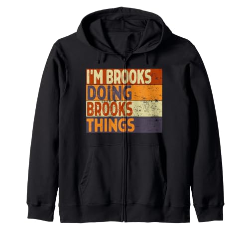 ���g�� I'm BROOKS Doing BROOKS Things Funny Birthday Joke �W�b�v�p�[�J�[