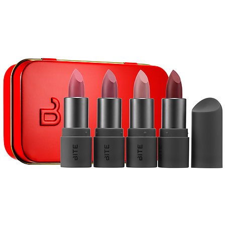 Bite Beauty The Perfect Bite Set Amuse Bouche Lipstick in Fig, Pepper, Honeycomb, Nori