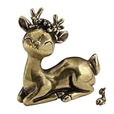 Statue de cerf vintage - ornement en laiton est délicat ami, votre famille, et il ajoutera une touche rétro, des décorations de cerf