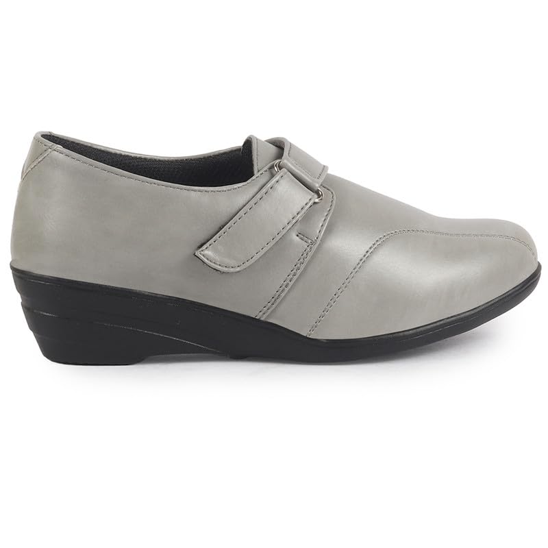 Image of FAUSTO Women's Outdoor Fashion Hook and Loop Platform Heel Wedges
