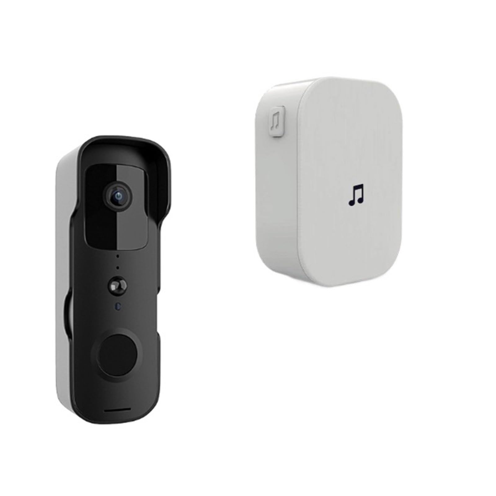 Sonnette sans fil avec caméra HD intégrée et interphone étanche pour sécuriser les accès