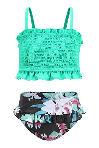 Image of Moon Tree Girls Two Piece Bikini Swimsuits Bathing Suit Athletic Swim Suit