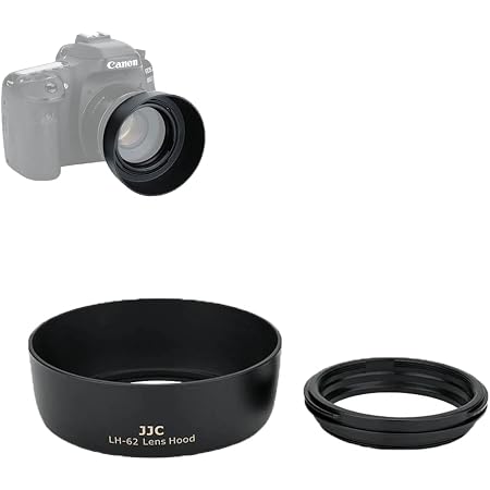 Canon ES-62 Paraluce Per Obiettivo EF 50mm F/1.8 II – Con Adattatore 62mm – Protezione E Contrasto