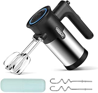 YISSVIC Hand Mixer Electric 350W 5 Speed Handheld Mixer for Baking with 2