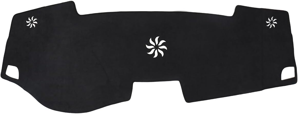 BIBLOZ Dash Cover for Toyota Sienna 2011-2014 Accessories Black Flannel Dashboard Cover Mat Car Dashboard UV Sun Protection
