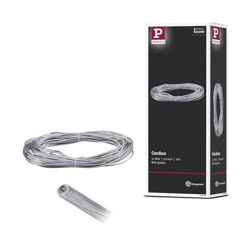 Paulmann 94589 Corduo Corde de serrage isolée 2,5 mm² 20 m Transparent