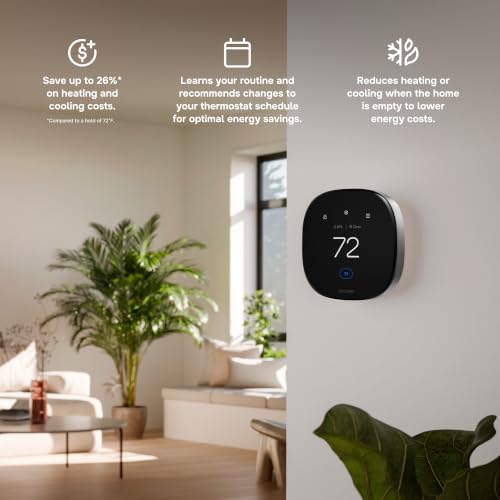 Image of ecobee Smart Thermostat Premium - WiFi, Siri & Alexa Built-In, Smart Sensor