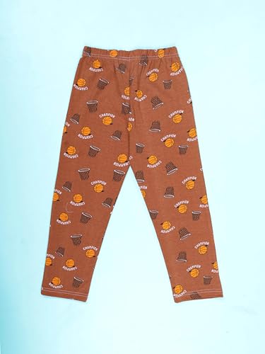 Image of KiddoPanti Boys Printed Pyjama | 100% Cotton Single Jersey Fabric | All Over Printed Design | Relax Fit & Ankle Length | Pyjama Pant