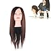 Hairdresser Training Head Mannequin, Cosmetology Doll Head with Real Hair, 65 - 70cm Long Synthetic Hair for Cutting Styling Braiding, Perfect for Beauty School Students and