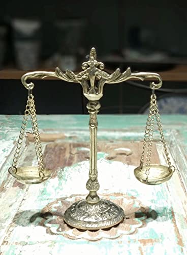 Balanza de Justicia Anatolica de Latón para Escritorio miniatura 2