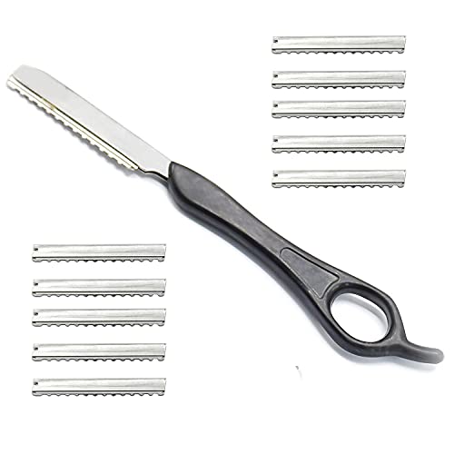 PRECISE CANADA Professional Hair Styling Thinning Texturizing Cutting Feather Razor + 10 Replacement Blades PRECISE CANADA Professional Hair Styling Thinning Texturizing Cutting Feather Razor + 10 Replacement Blades